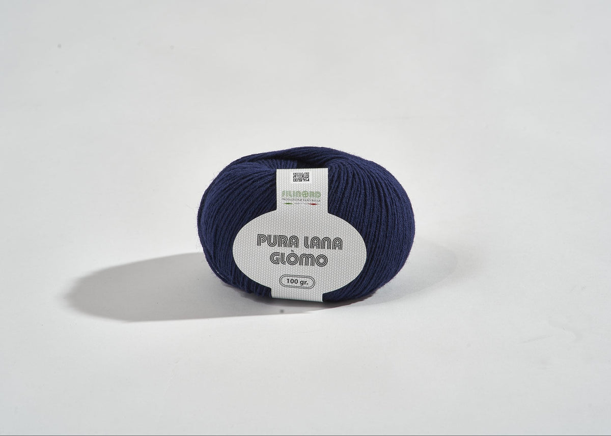 Gomitolo Pura Lana Blu