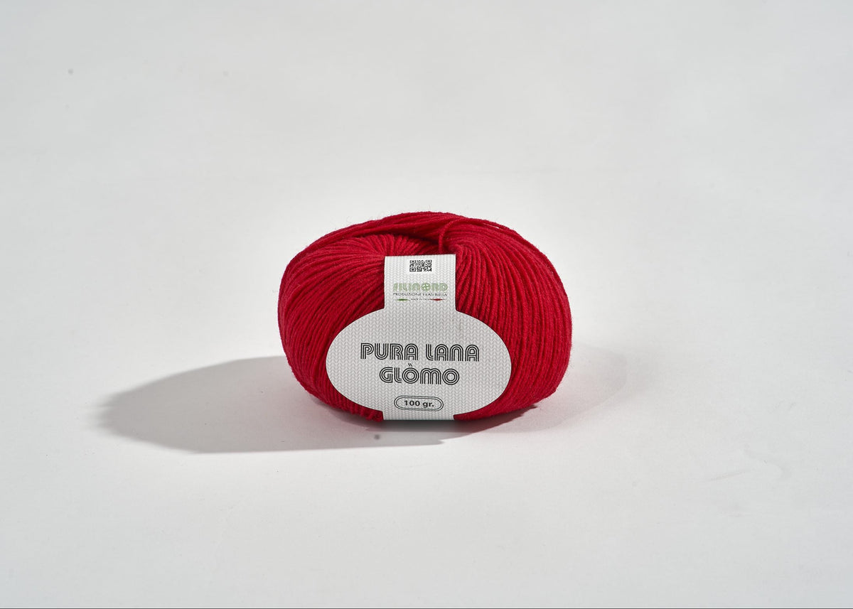 Gomitolo Pura Lana Rosso
