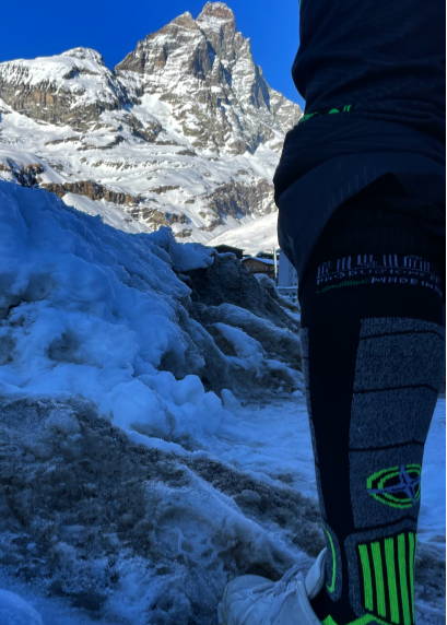 Marco indossa teck lunga a Cervinia